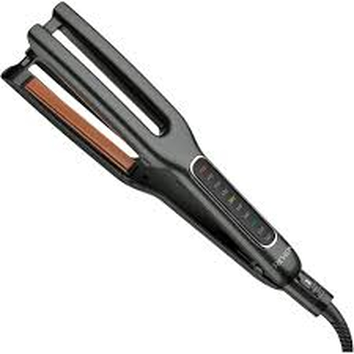 PLANCHA ALACIADORA REVLON RVST2204LA1 1/2 PUL DOBLE PLACA CERAMICA NEGRO